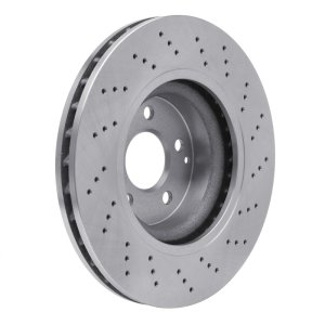 Mercedes-Benz E500 Brake Rotor (1) - Front - R1 Concepts - Drilled - `03-`12